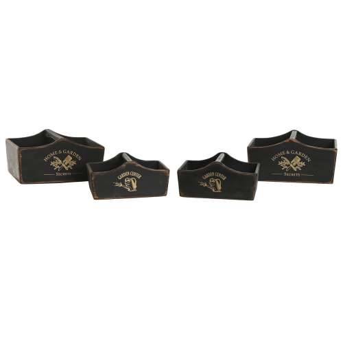 Set pladnjeva Home ESPRIT Crna Jelovina 35 x 22 x 18 cm Cijena