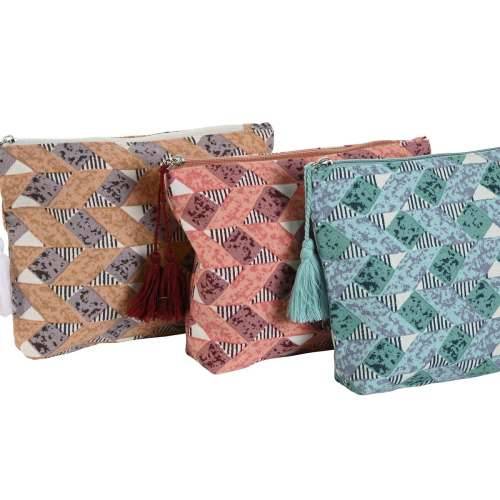 Putni Neseser Home ESPRIT Smeđa Turkizno Koraljni 25 x 5 x 20 cm (3 kom.) Cijena