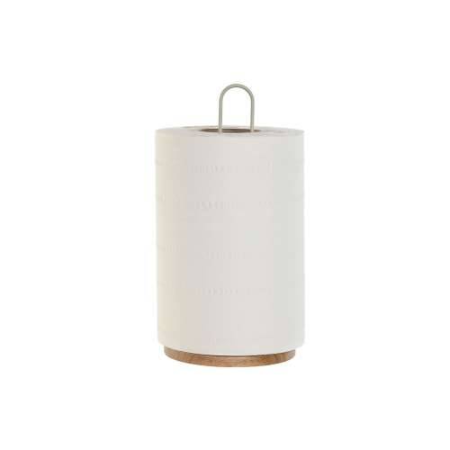 Stalak za Papirnati Ručnik Home ESPRIT Bež Siva Prirodno Metal Kaučukovac 15 x 15 x 31 cm (2 kom.) Cijena