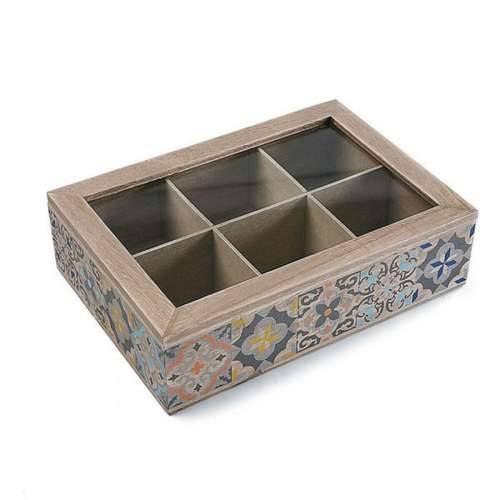 Kutija za Čajeve Versa Drvo 17 x 7 x 24 cm Cijena