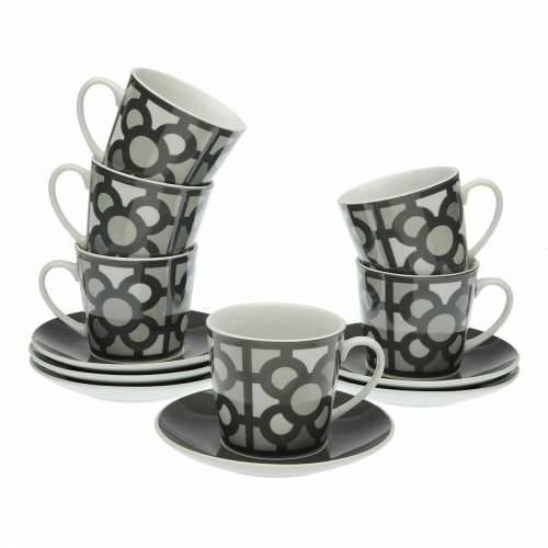 Set 6 šalica za čaj s tanjurićem Versa Urbana Porculan 9 x 14 x 14 cm 10,5 x 8 x 6 cm 14 x 14 x 2 cm Cijena