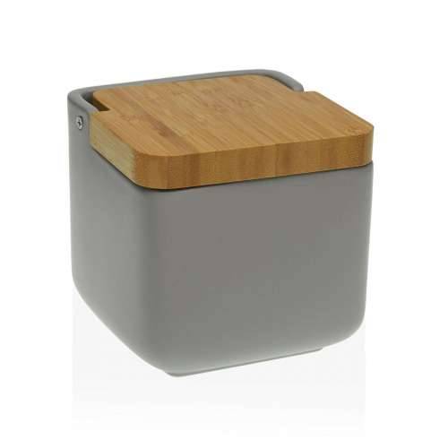 Soljenka s Poklopcem Versa Siva Bambus Dolomite (11,7 x 11 x 11,7 cm) Cijena