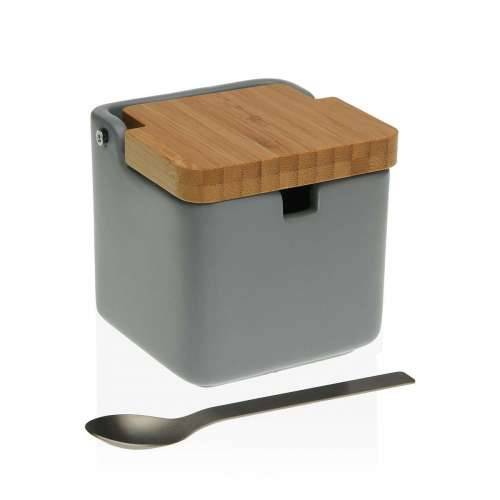 Zdjela za Šećer Versa Siva Keramika Čelik Bambus Dolomite (8,5 x 8,7 x 8,5 cm) Cijena