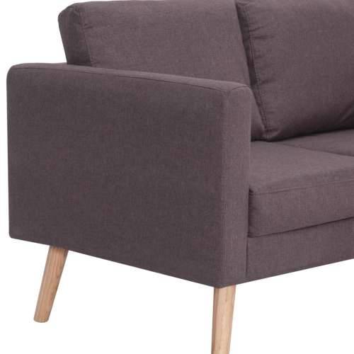 2-dijelni set sofa od tkanine bež Cijena