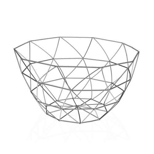 Posuda za Voće Versa Arco Siva Čelik (25 x 13,5 x 25 cm) Cijena