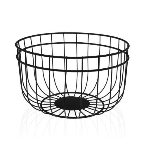 Posuda za Voće Versa Crna Čelik (25,5 x 15 x 25,5 cm) Cijena