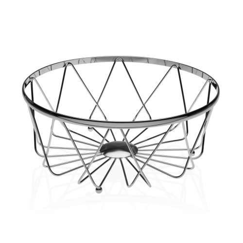 Posuda za Voće Versa Siva Metal Čelik (28 x 12 x 28 cm) Cijena