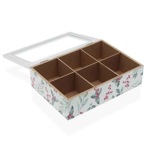Kutija za Čajeve Versa Acebo Drvo 17 x 7 x 24 cm Cijena