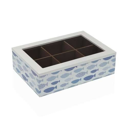 Kutija za Čajeve Versa Ribe Drvo 17 x 7 x 24 cm Cijena