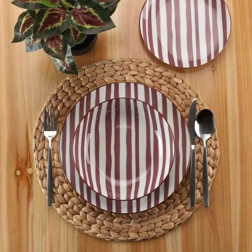 Set Posuđa Versa Venecia 18 Dijelovi Smeđa Porculan Cijena
