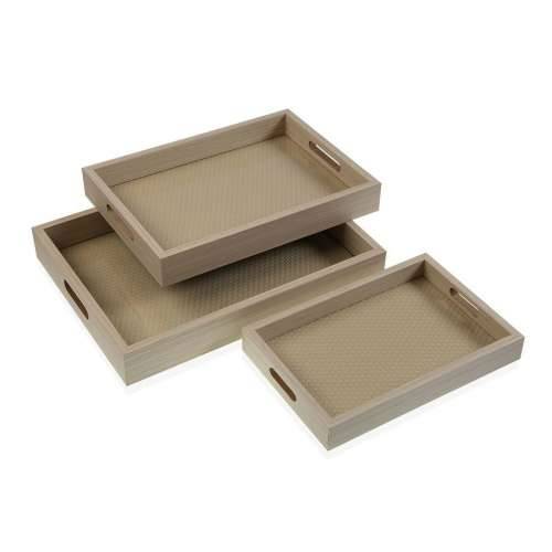 Set pladnjeva Versa Drvo MDF 30 x 5,5 x 40 cm (3 Dijelovi) Cijena