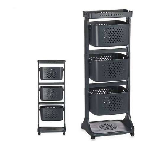 Kolica za Povrće Kinvara TP-749 Antracitna polipropilen Plastika 33 x 11,2 x 42,5 cm Cijena