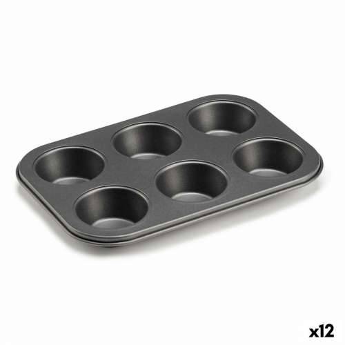 Kalup za Pečenje Kinvara CK73973 Tamno sivo 18,7 x 3,5 x 26,5 cm (6 Dijelovi) (12 kom.) Cijena