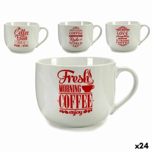 Tasīte Coffee Porculan Crvena Bijela 500 ml 24 kom. Cijena