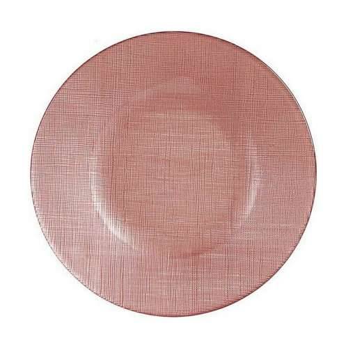 Plakans šķīvis Vivalto 323921P-3 Roza Staklo 21 x 2 x 21 cm (6 kom.) Cijena
