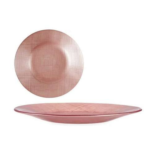 Plakans šķīvis Vivalto 323921P-3 Roza Staklo 21 x 2 x 21 cm (6 kom.) Cijena