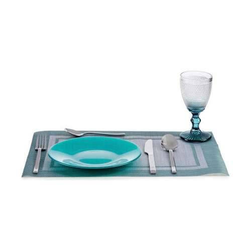Plakans šķīvis Vivalto 323921P Turkizno Staklo 21 x 2 x 21 cm (6 kom.) Cijena