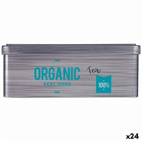 Kutija za Čajeve Kinvara Organic Tea Siva list lima 11 x 7,1 x 18 cm (24 kom.) Cijena