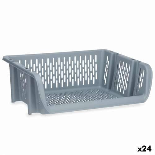 Košara povrća Kinvara Q-SHELF-2 Siva polipropilen 30 x 13,5 x 38,7 cm (24 kom.) Cijena