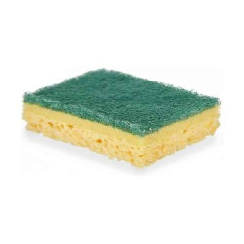 Set za ribanje Abrazivno vlakno Rumena Zelena Celuloze 9 x 5,5 x 2,5 cm (14 kom.) Cijena