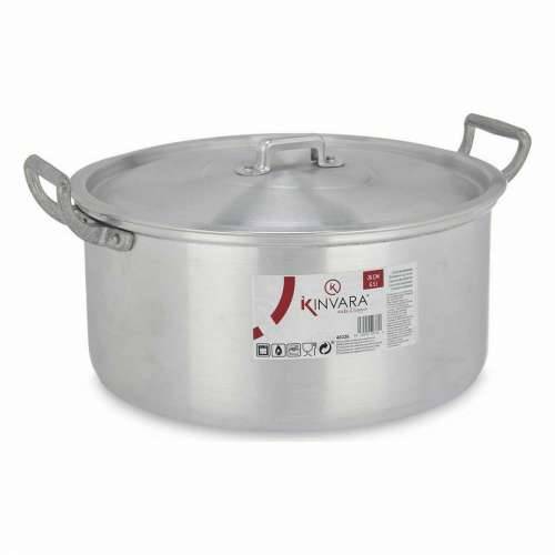 Duboka tava s poklopcem Kinvara 100008 Srebrna 6,5 L 35 x 16 x 28 cm (6 kom.) Cijena
