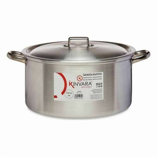 Duboka tava s poklopcem Kinvara 100012 Srebrna 15 L (3 kom.) Cijena