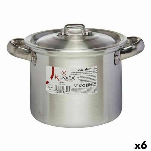 Lonac s Poklopcem Kinvara 100030 Srebrna Aluminij Ø 14 cm (6 kom.) Cijena