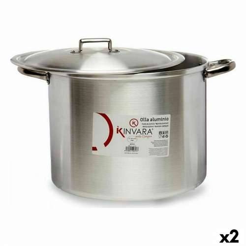 Lonac s Poklopcem Srebrna Aluminij 44 x 30 x 35 cm (2 kom.) Cijena