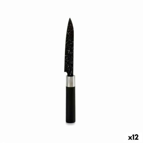 Kuhinjski Nož Kinvara KT11-5604M05 Crna Nehrđajući Čelik Plastika 2,5 x 24 x 2,5 cm Mramor (12 kom.) Cijena