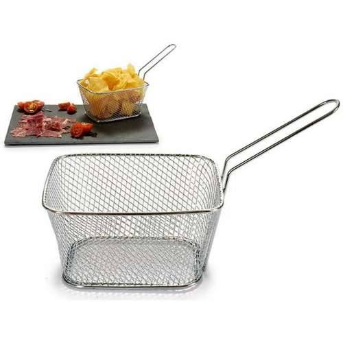 Košara za Posluživanje Aperitiva Kinvara 50687 Srebrna Željezo 24 x 13 x 11 cm (24 kom.) Cijena