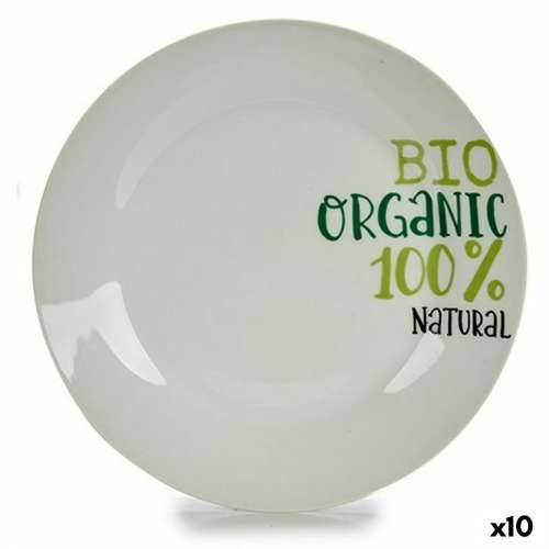Plakans šķīvis Organic Porculan 24,4 x 2,6 x 24,4 cm (10 kom.) Cijena