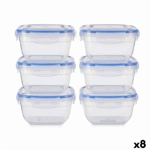 Set kutija za užinu Leknes 30103 Plava Providan Plastika 900 ml 14,5 x 8,5 x 14,5 cm hermetično (8 kom.) Cijena