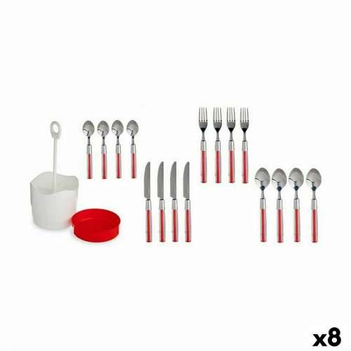 Set Pribora za Jelo Kinvara HQ233H10 Crvena Nehrđajući Čelik (8 kom.) Cijena