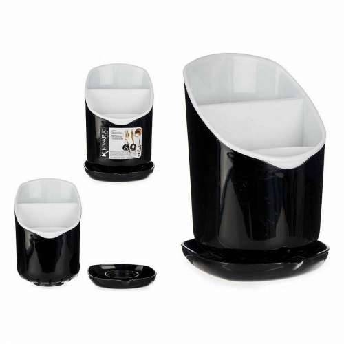 Ocjeđivač Pribora za Jelo Kinvara AP-9143 Bijela Crna Plastika 12 x 19 x 12,5 cm Smoking (12 kom.) Cijena