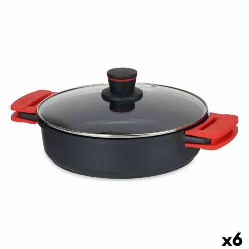 Duboka tava s poklopcem Kinvara 77786 Crna 28 x 7,5 cm (6 kom.) Cijena