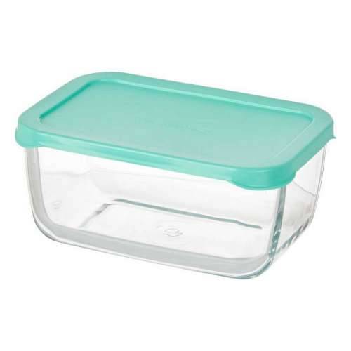 Kutija za užinu Pasabahce Snow Zelena Providan Staklo Polietilen 790 ml 16,3 x 7,4 x 11,4 cm (12 kom.) Cijena