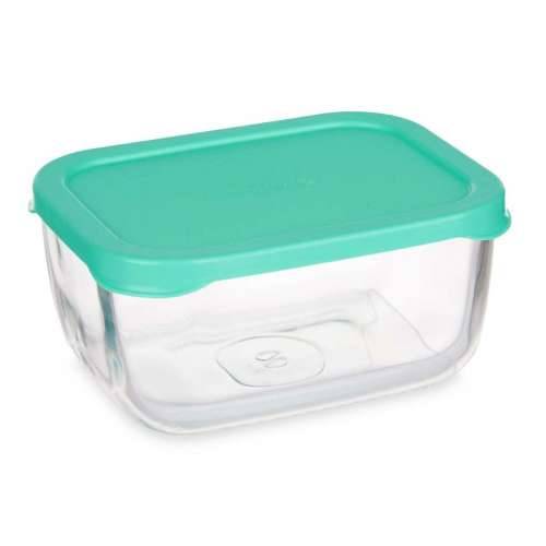 Kutija za užinu Pasabahce SNOW BOX Zelena Providan Staklo Polietilen 420 ml 12,5 x 6 x 9,5 cm (12 kom.) Cijena