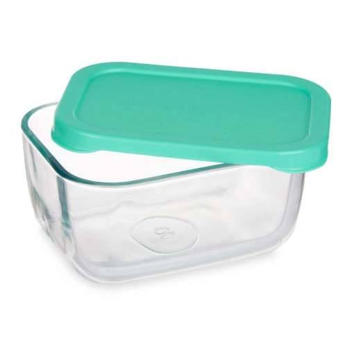 Kutija za užinu Pasabahce SNOW BOX Zelena Providan Staklo Polietilen 420 ml 12,5 x 6 x 9,5 cm (12 kom.) Cijena