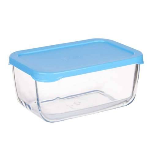 Kutija za užinu Pasabahce SNOW BOX Plava Providan Staklo Polietilen 790 ml 16,3 x 7,4 x 11,4 cm (12 kom.) Cijena