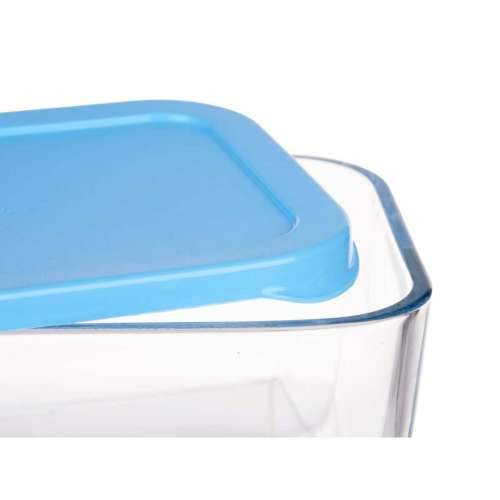 Kutija za užinu Pasabahce SNOW BOX Plava Providan Staklo Polietilen 790 ml 16,3 x 7,4 x 11,4 cm (12 kom.) Cijena