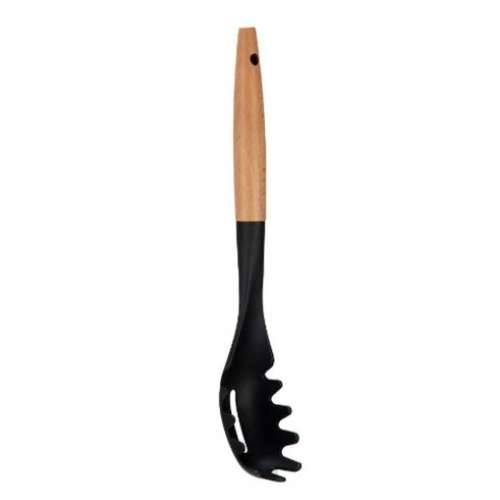 Žlica za Posluživanje Tjestenine Kinvara KT190072-6 PBT Crna Prirodno Drvo 6 x 33,5 x 6 cm (12 kom.) Cijena