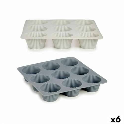 Kalupi za Muffine Kinvara HH421 Svjetlo siva Tamno sivo 22 x 3 x 22 cm Magdalena (6 kom.) Cijena
