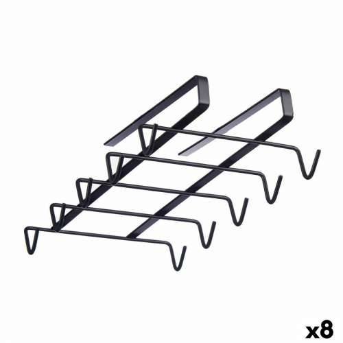 Vješalica za čaše Kinvara W3924P-1 PDQ Crna Željezo 16 x 7 x 28,5 cm (8 kom.) Cijena
