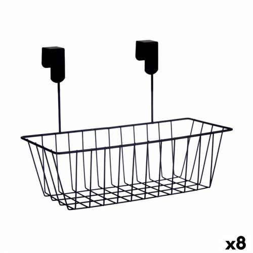 Košara za Kuhinjsku Policu Kinvara W6692P PDQ Crna Željezo 28 x 12 x 9 cm (8 kom.) Cijena