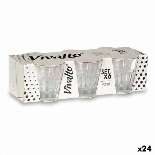Set Čašica za Žestoka Pića Vivalto RYG6074 Providan Staklo 40 ml (24 kom.) Cijena