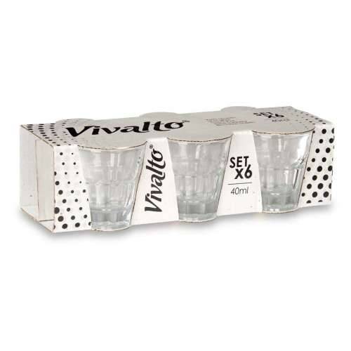 Set Čašica za Žestoka Pića Vivalto RYG6074 Providan Staklo 40 ml (24 kom.) Cijena