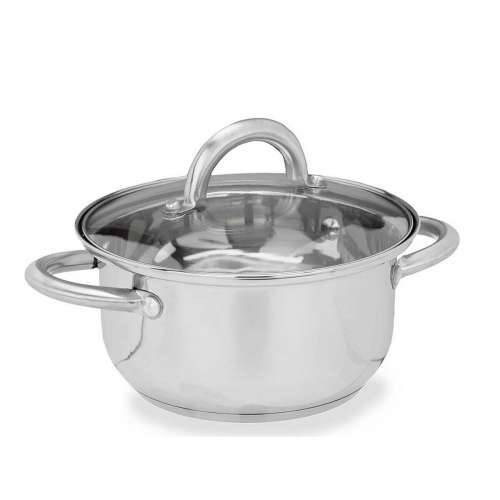 Duboka tava sa staklenim poklopcem Kinvara SW1401-C-18CM Srebrna 27 x 10 x 19,5 cm (6 kom.) Cijena