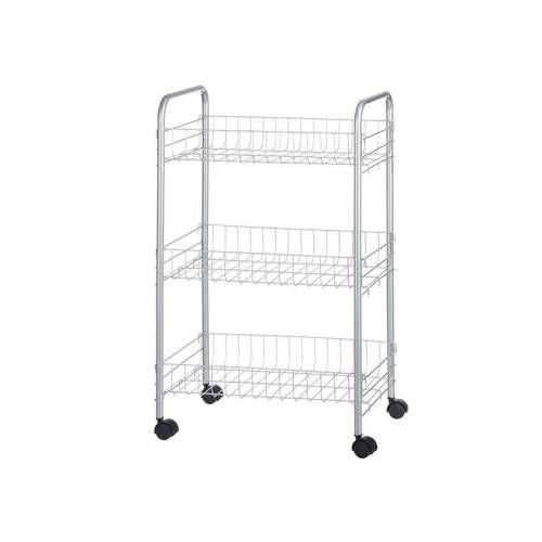Kolica za Povrće Srebrna Metal Plastika 37 x 27 x 62,3 cm (4 kom.) Cijena