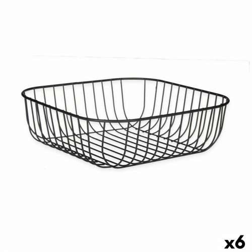 Posuda za Voće Kinvara W7267-2 Crna Metal 30 x 9,3 x 30 cm (6 kom.) Cijena