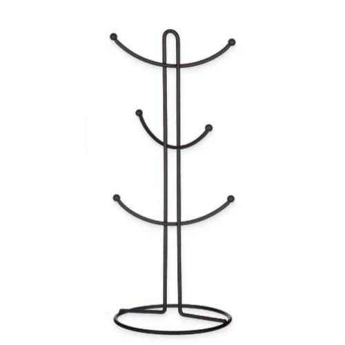 Vješalica za čaše Kinvara CN-W3154-1P Crna Metal 16 x 39 x 16 cm (6 kom.) Cijena